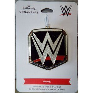 WWE Christmas Ornaments, World Heavyweight Champion Emblem, NEW trademarked WWE